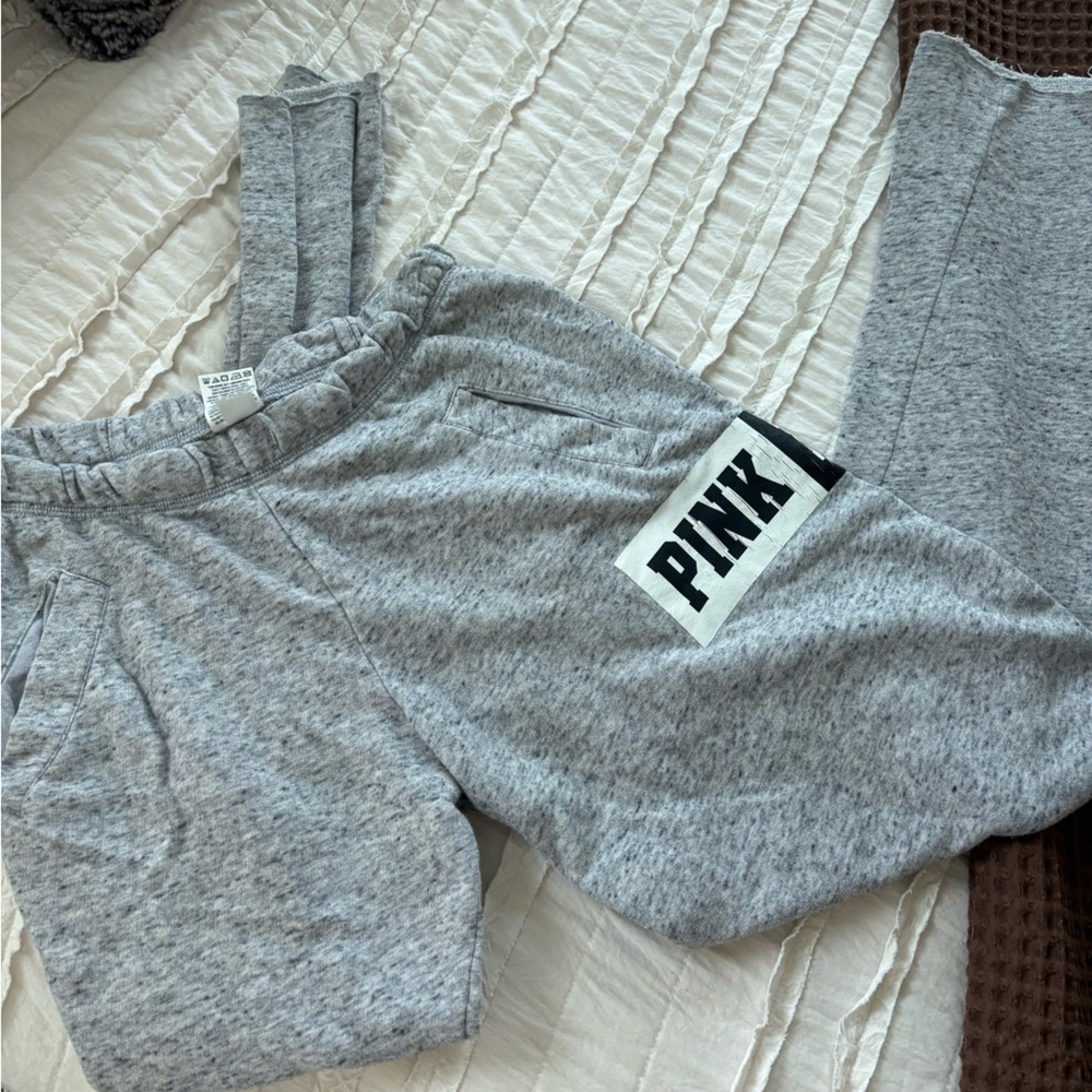 PINK by Victoria's Secret Gray Heather Girls' Drawstring Joggers